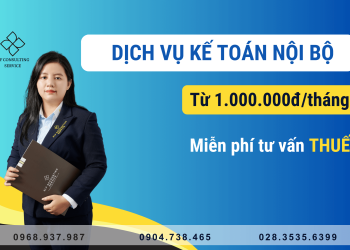Dịch vụ kế toán nội bộ trọn gói chỉ từ 1,000,000 đồng